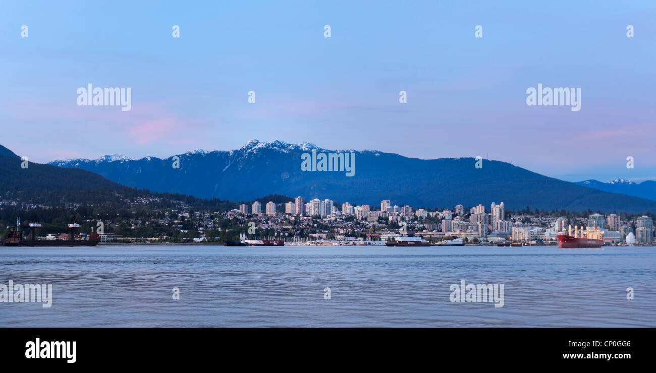 North Vancouver skyline Mt. Seymour, Canada Banque D'Images