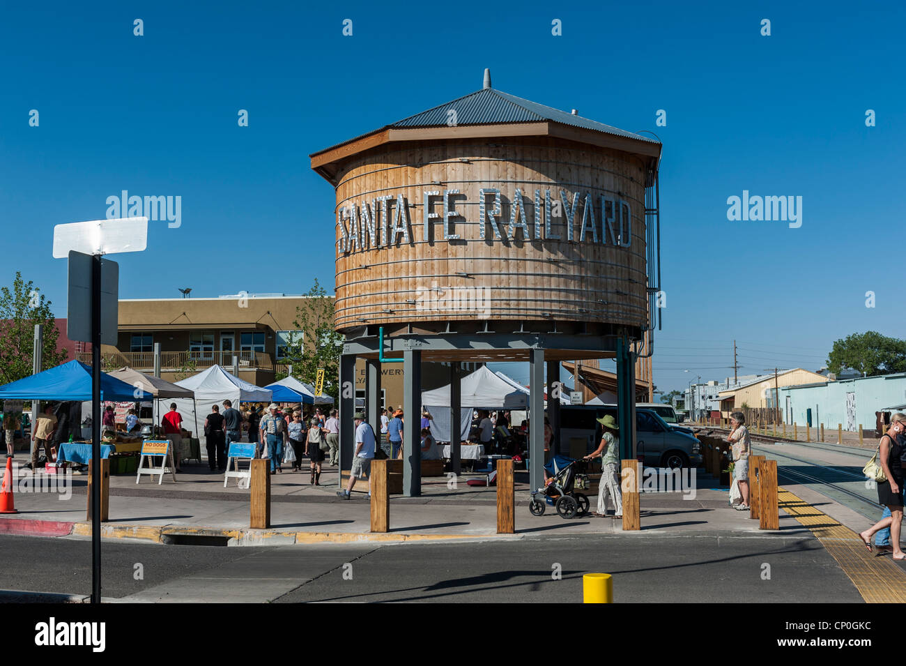 Santa Fe marché agricole. Le Nouveau Mexique. USA Banque D'Images