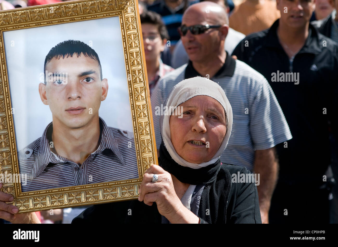 9 avril est la Journée nationale de commémoration des martyrs et des tunisiens qui sont morts martyrs pour le plus grand bien du pays. Banque D'Images