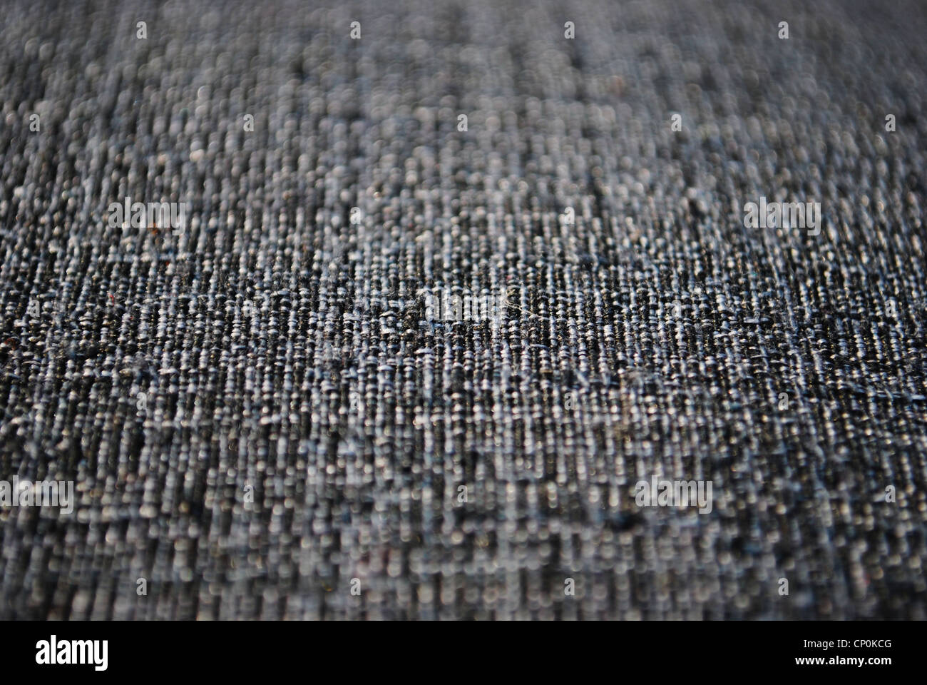 Tissu gris détail macro texture horizontale d'arrière-plan Banque D'Images