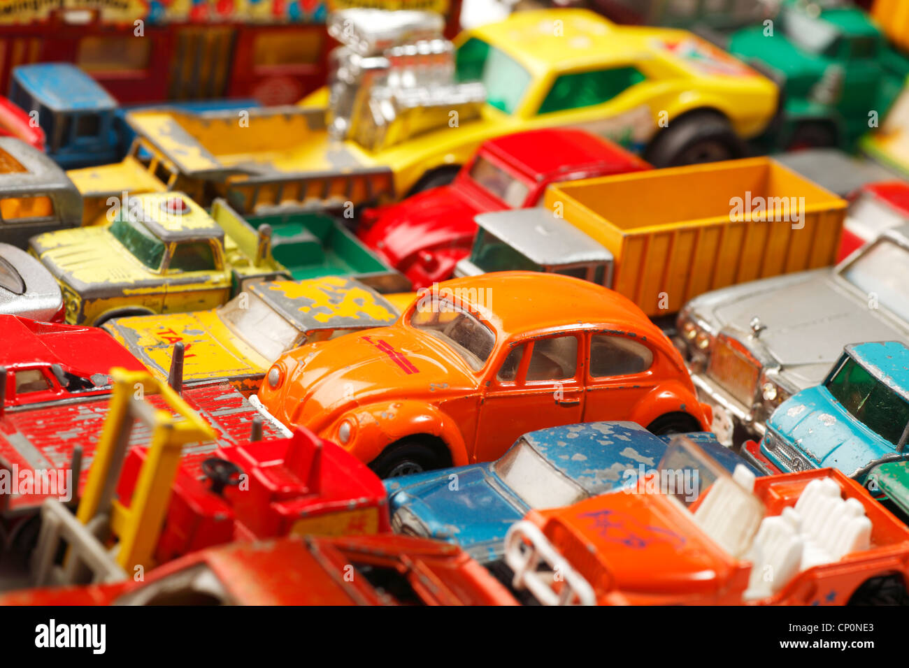 anciennes autos miniatures Banque D'Images