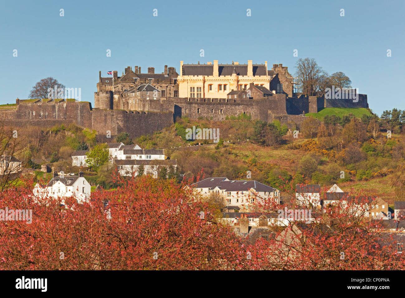 Le Château de Stirling et le Gowanhill Banque D'Images