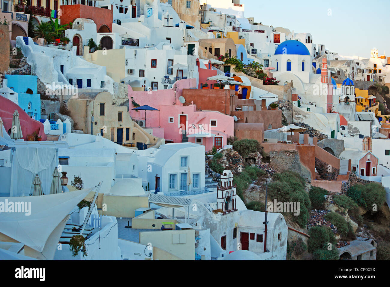 Le merveilleux Oia à Santorin, Grèce Banque D'Images