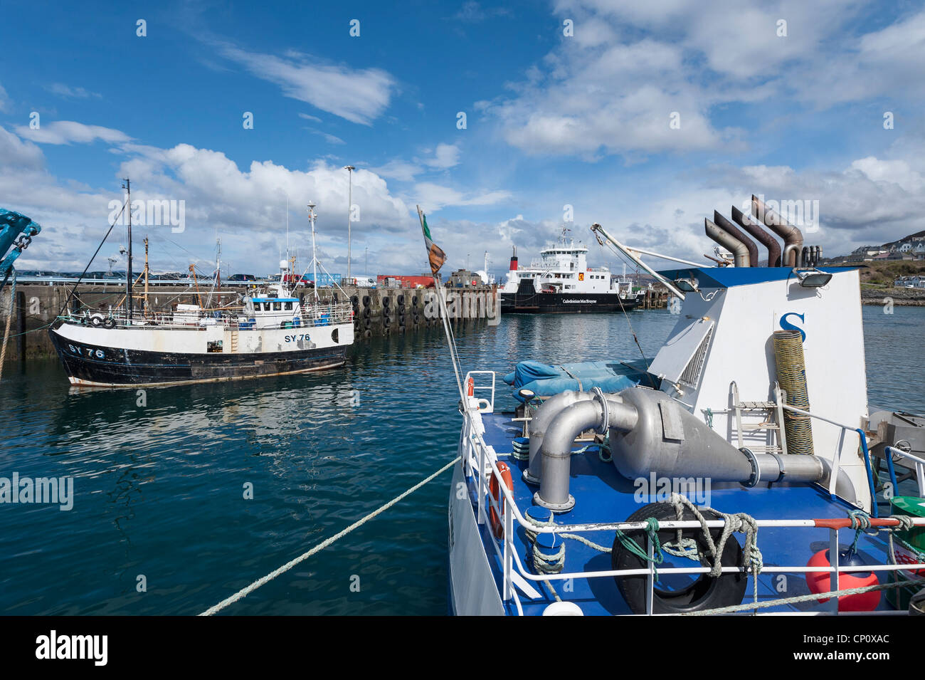 Le port de Mallaig. Banque D'Images