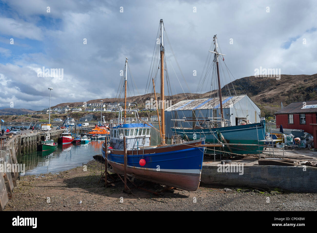 Le port de Mallaig. Banque D'Images
