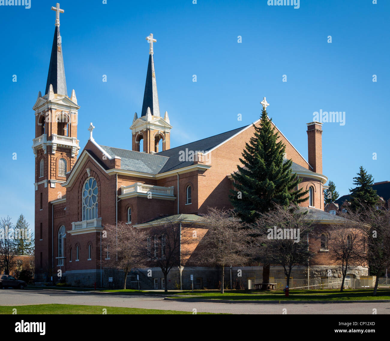 St Aloysius Église à l'Université Gonzaga à Spokane, État de Washington. Banque D'Images