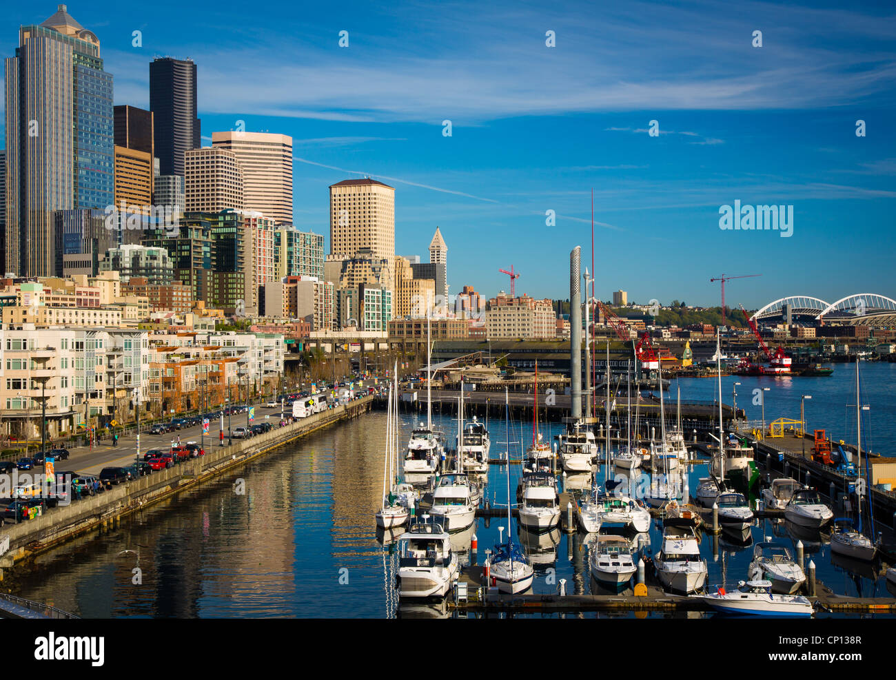 Seattle Waterfront de Pier 66 Banque D'Images