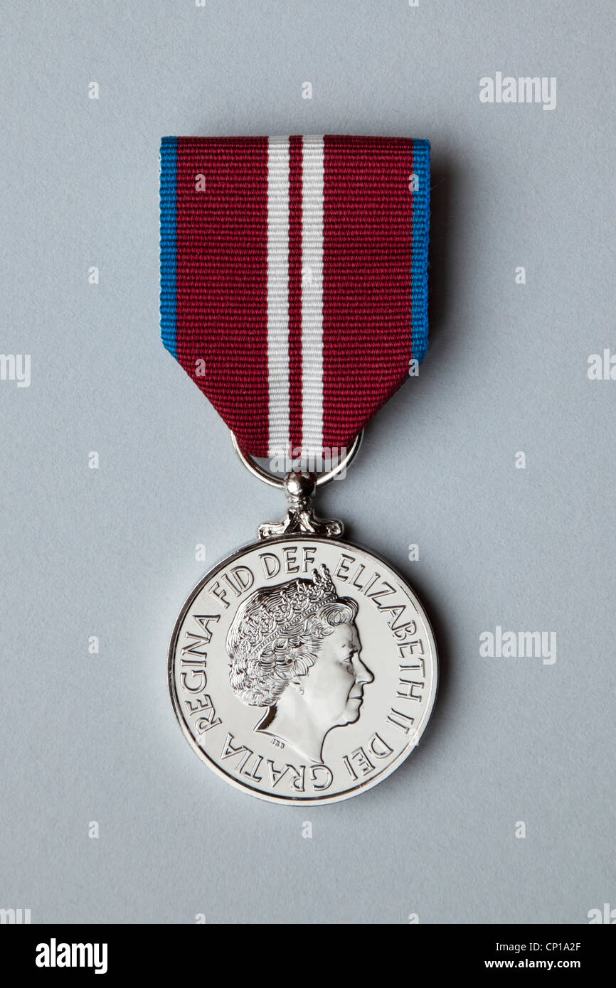 La reine Elizabeth 2 Médaille du jubilé de diamant. Banque D'Images