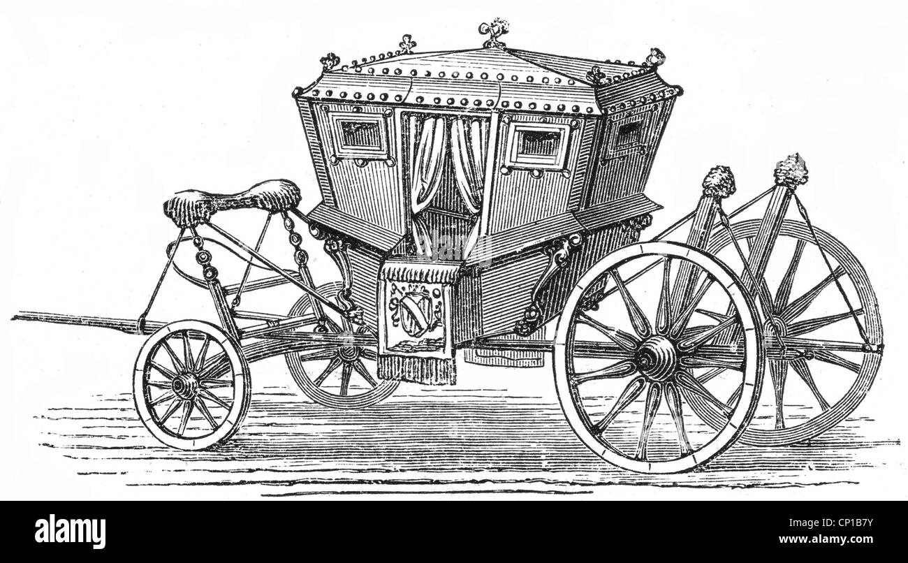 Transport / transport, autocar, transport d'état du roi Louis XV de France, gravure de bois, 19e siècle, historique, historique, autocar, transport, autocars, wagons, véhicule, véhicules, clipping, découpe, découpe, découpes, droits additionnels-Clearences-non disponible Banque D'Images
