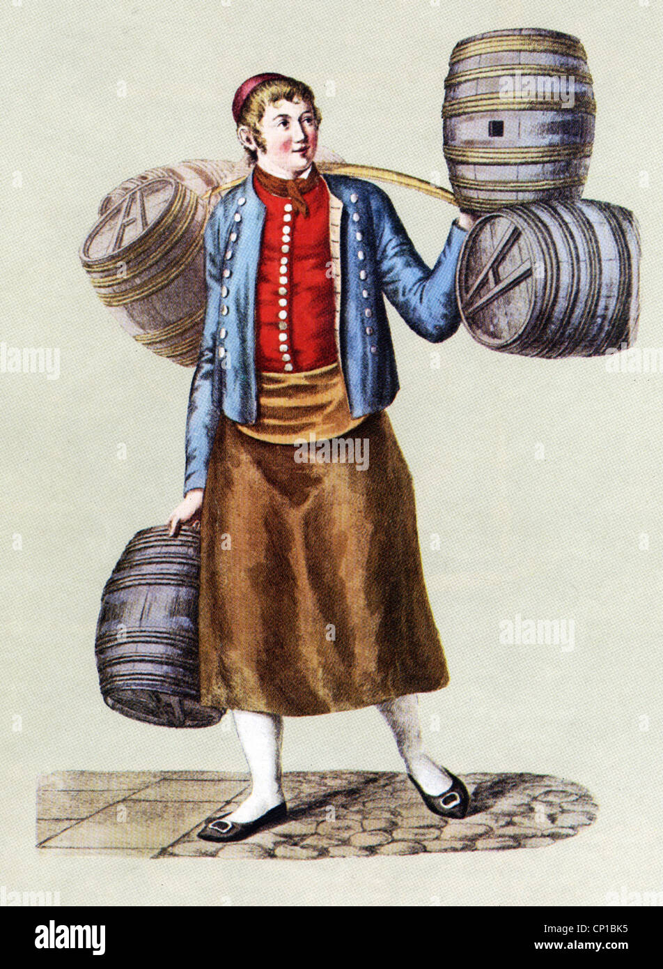 Alcool, bière, brasseur de Hambourg, couverture de la brochure, 1827, droits supplémentaires-Clearences-non disponible Banque D'Images