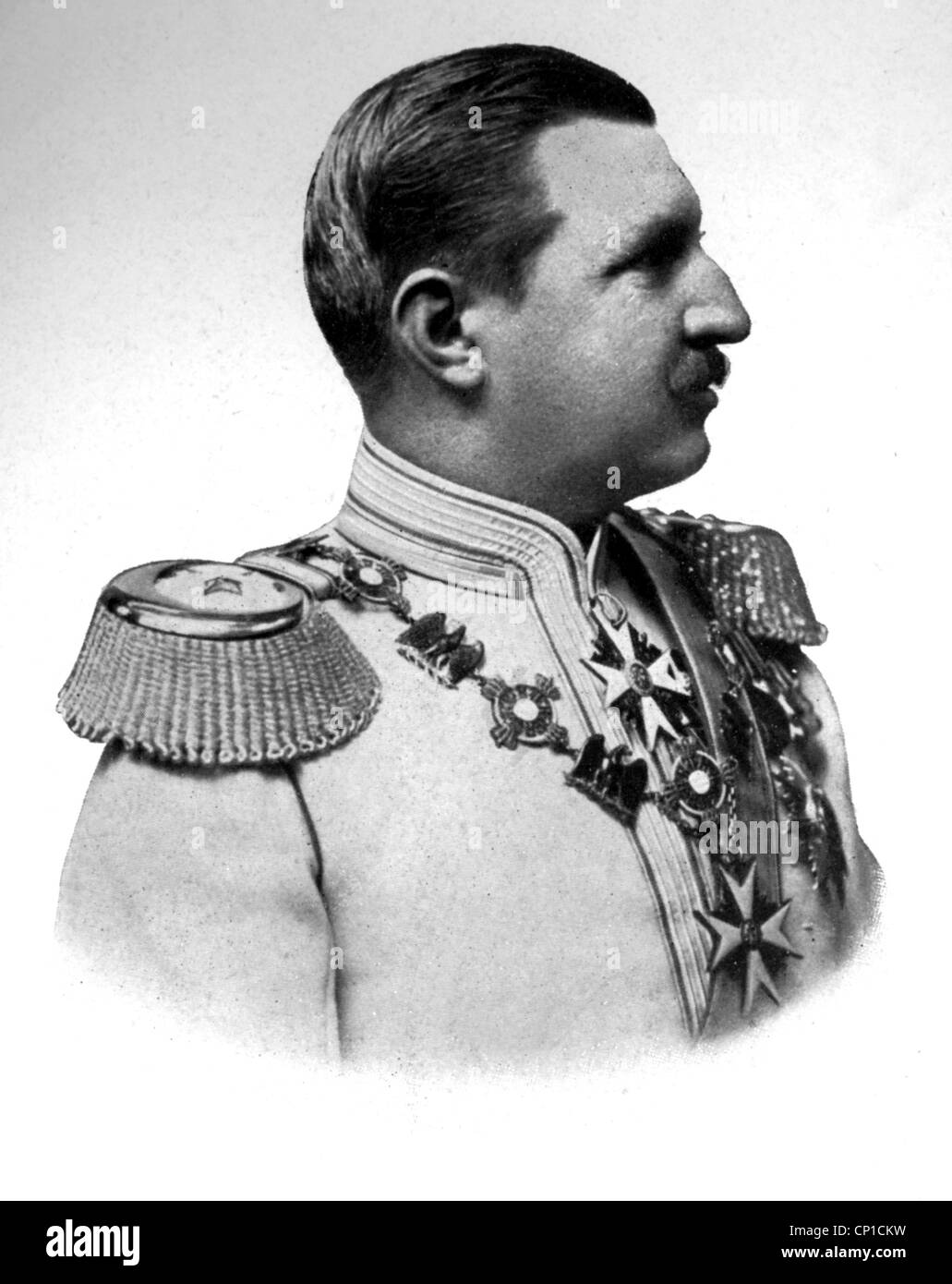 Günther, 11.8.1852 - 16.4.1925, Prince de Schwarzburg-Rudolstadt, 19.1.1890 - 23./25.11.1918, dirigeant de Schwarzburg-Sondershausen depuis 28.3.1909, portrait, vers 1910, Banque D'Images