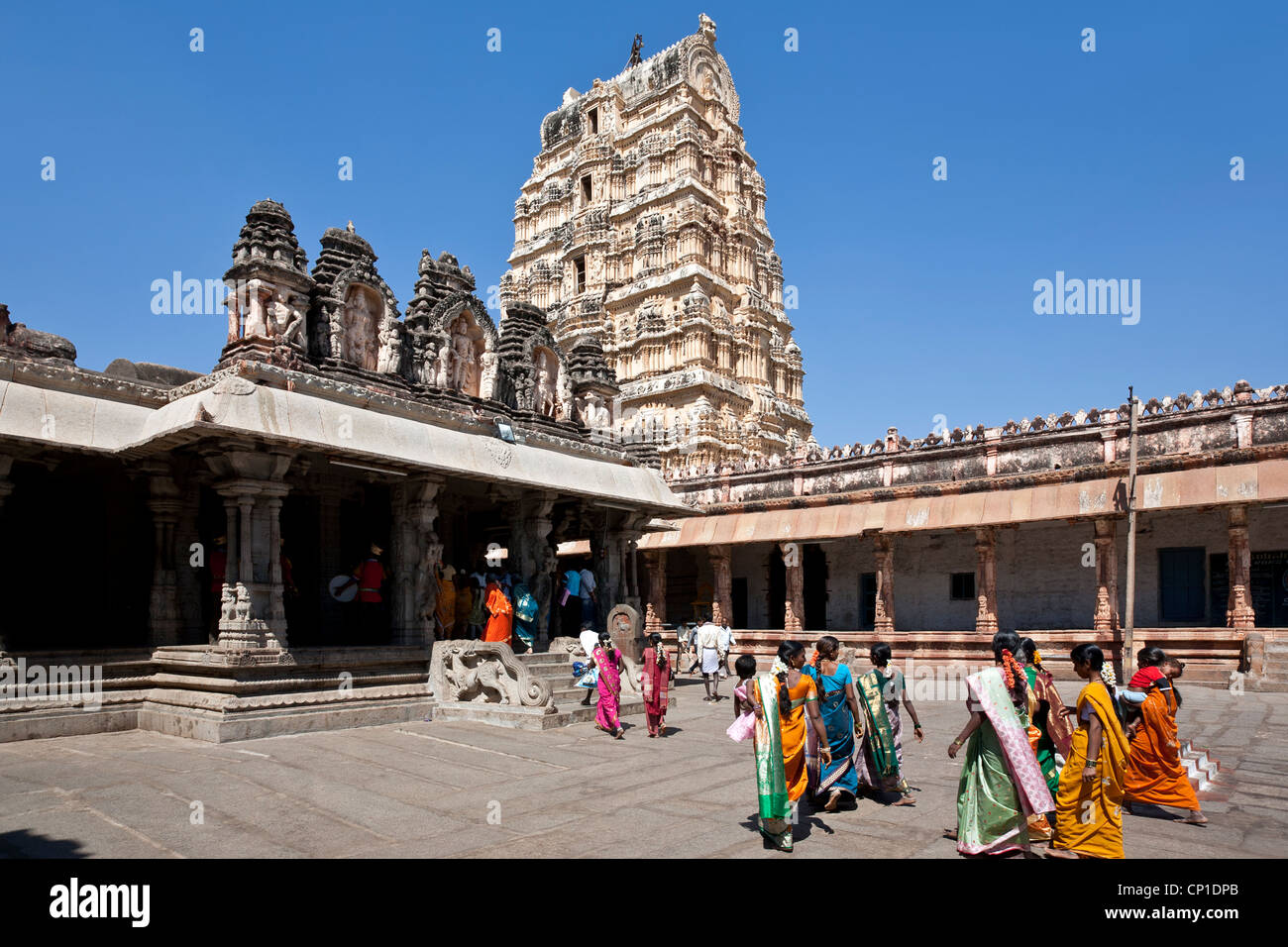 Temple de Virupaksha. Hampi. Karnataka. L'Inde Banque D'Images
