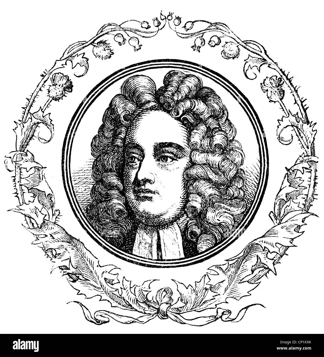 Swift, Jonathan, 30.11.1667 - 19.10.1745, auteur/écrivain anglo-irlandais, portrait, gravure en bois, XIXe siècle, Banque D'Images