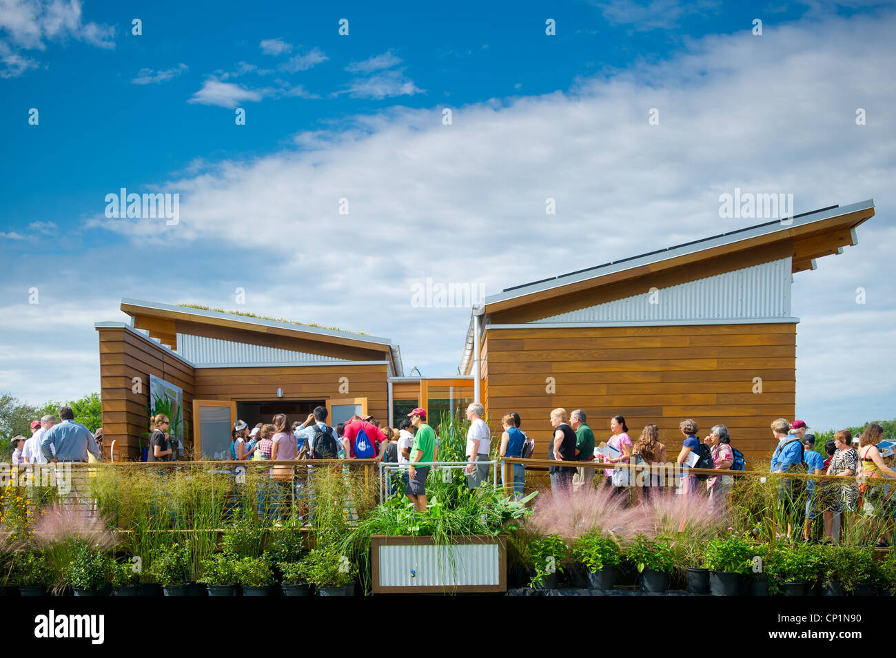 UMD Solar Decathlon maison 'Watershed' à Potomac Park à Washington DC Banque D'Images