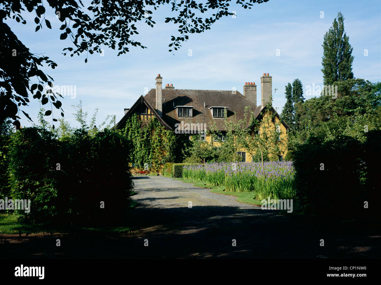 Bryan de sol, Stapleton (Nr. Presteigne), Herefordshire, Royaume-Uni. Jardins dessinés par David Wheeler et Simon Dorrell Banque D'Images