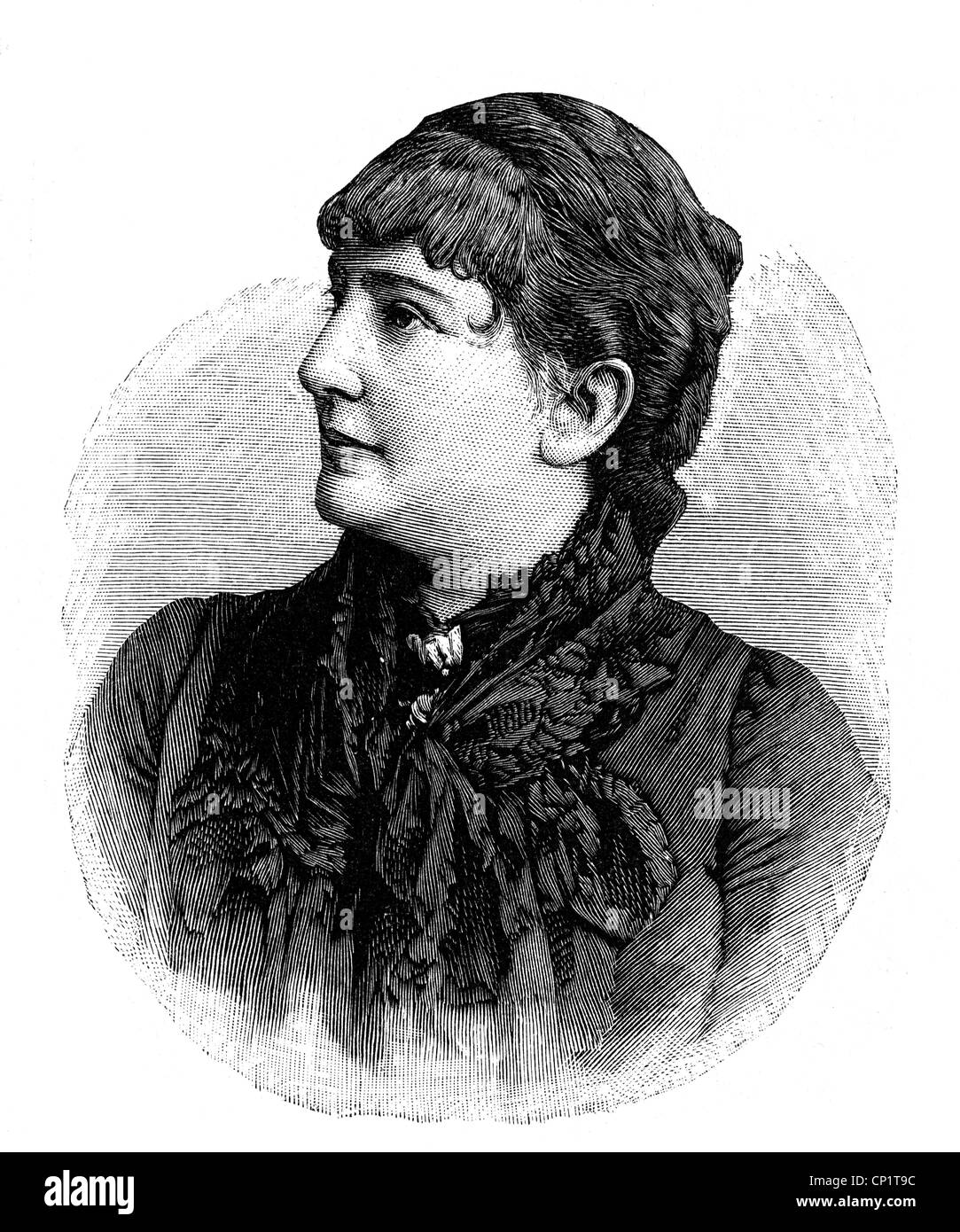 The actress katharina schratt 1853 1940 Banque d'images noir et blanc