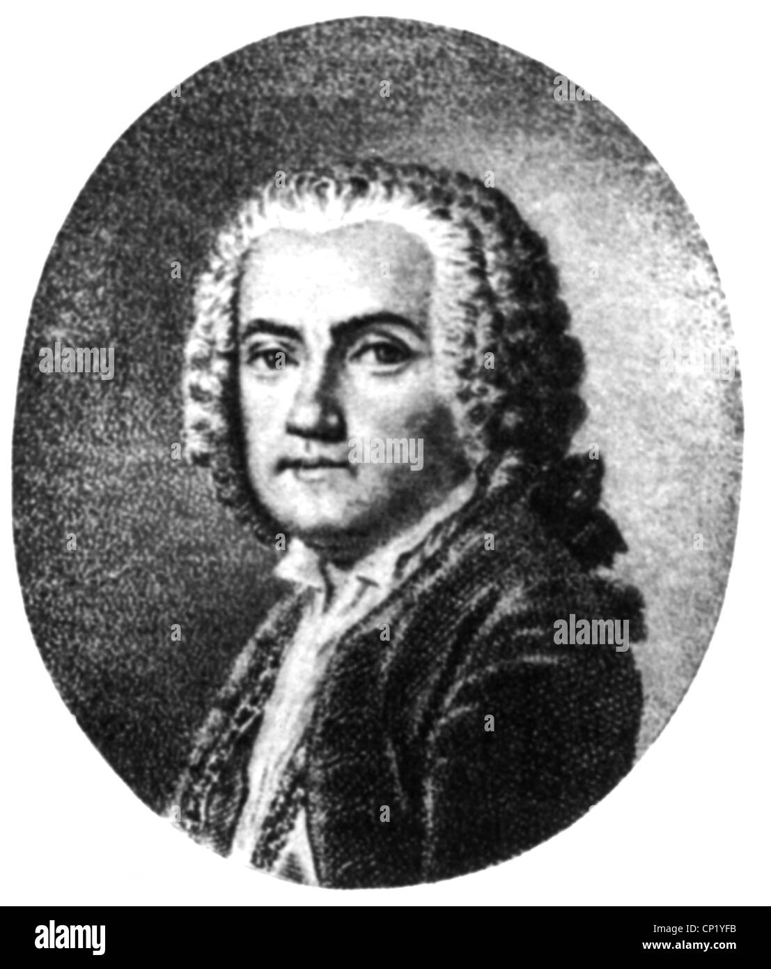 La Jordanie, Charles Etienne, 17.8.1700 - 13.5.1745, l'auteur allemand / auteur / scénariste, portrait, imprimer après peinture, vers 1740, l'artiste n'a pas d'auteur pour être effacé Banque D'Images