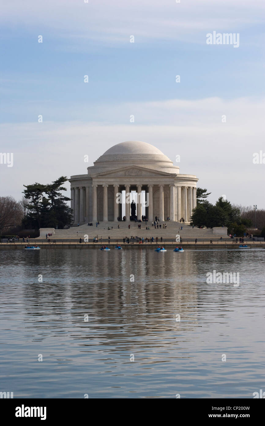 Jefferson Memorial et le Tidal Basin, Washington D.C. Banque D'Images