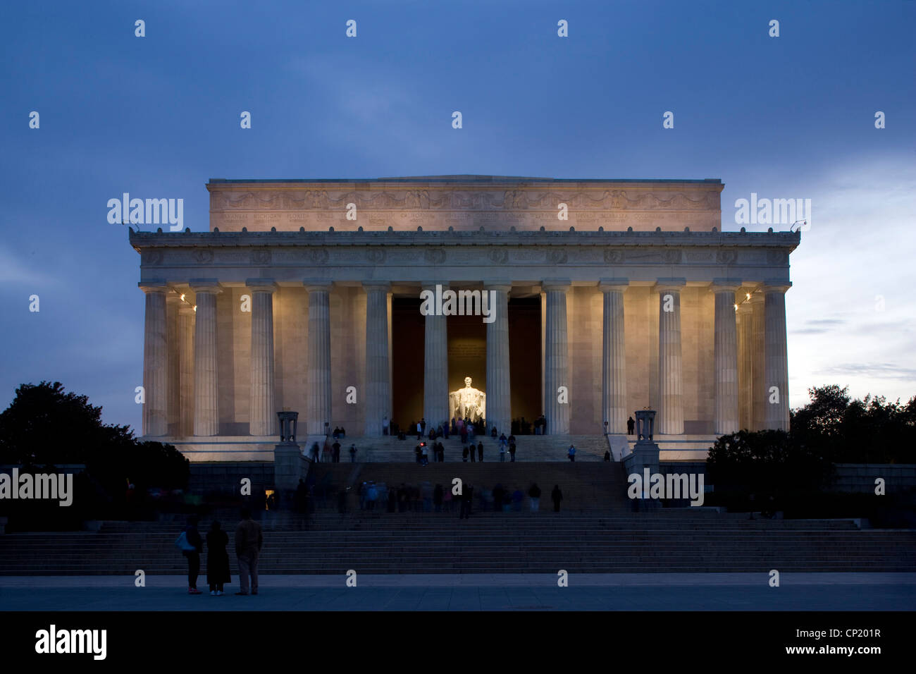 Lincoln Memorial, Washington, D.C. Etats-unis. Architecte : Henry Bacon, architectes : architectes : Henry Bacon Banque D'Images