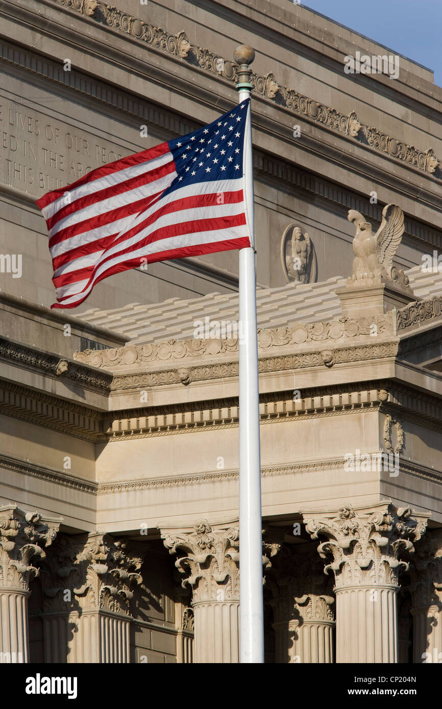 Archives nationales des États-Unis, Washington, D.C. Etats-unis, architectes : architectes : John Russell Pope Banque D'Images