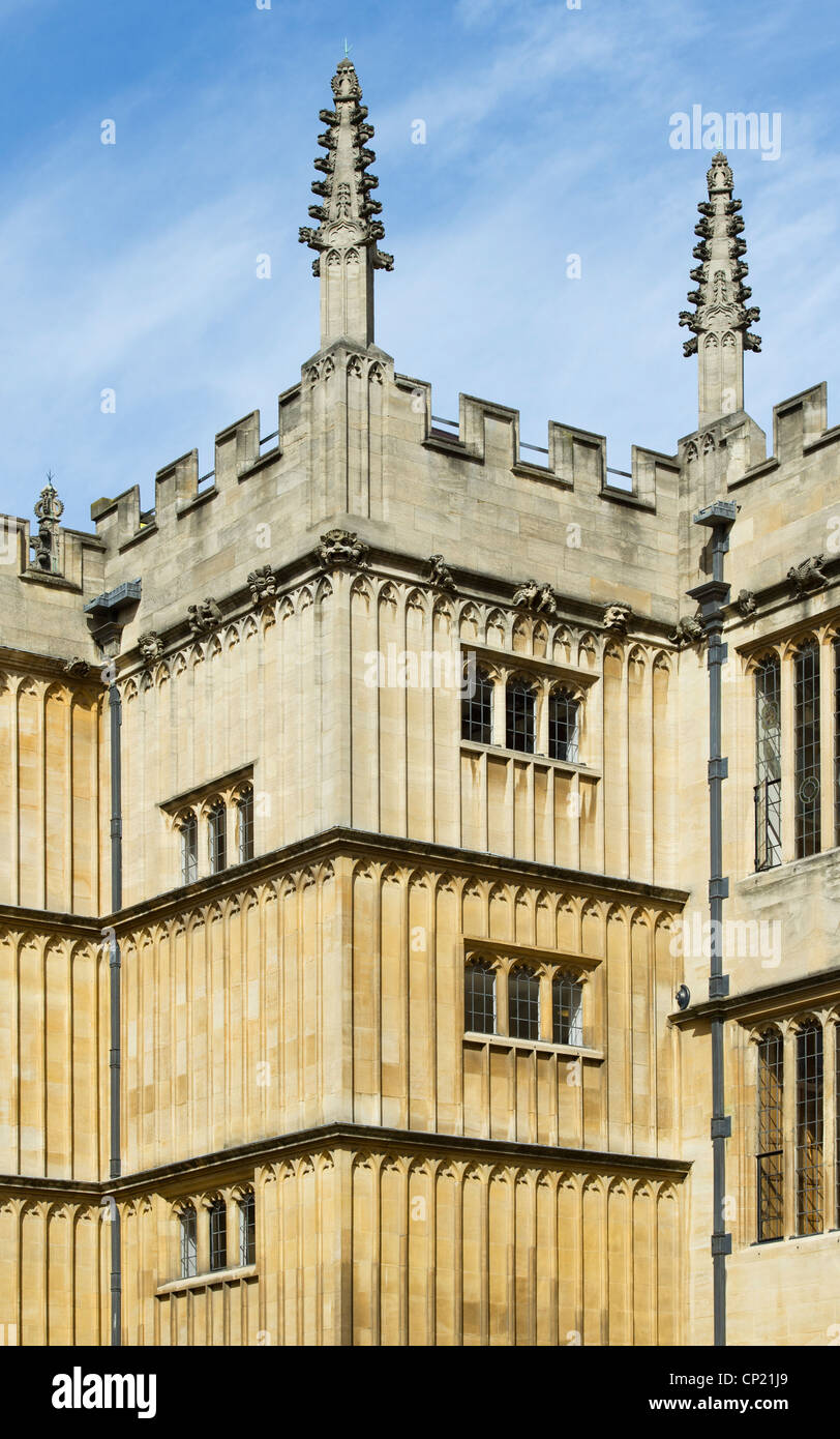 L'architecture du bâtiment dans les écoles Quadrangle, Bodleian Library, Oxford Angleterre Banque D'Images