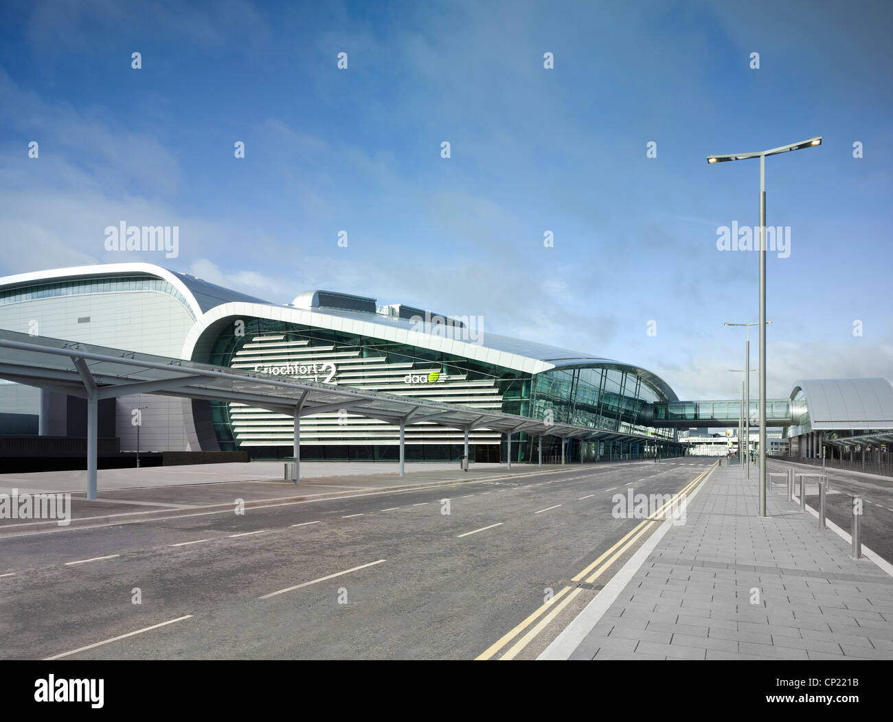 L'aéroport de Dublin, la borne 2. Banque D'Images