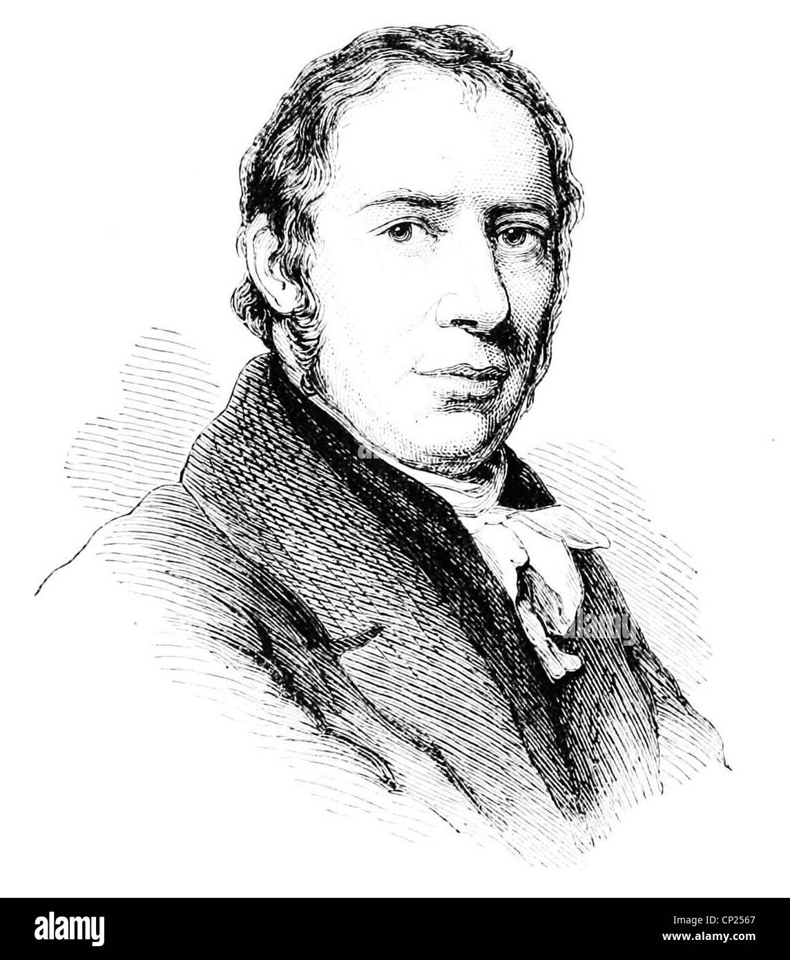 RICHARD TREVITHICK (1771-1833) ingénieur anglais qui a lancé le développement de la machine à vapeur Banque D'Images