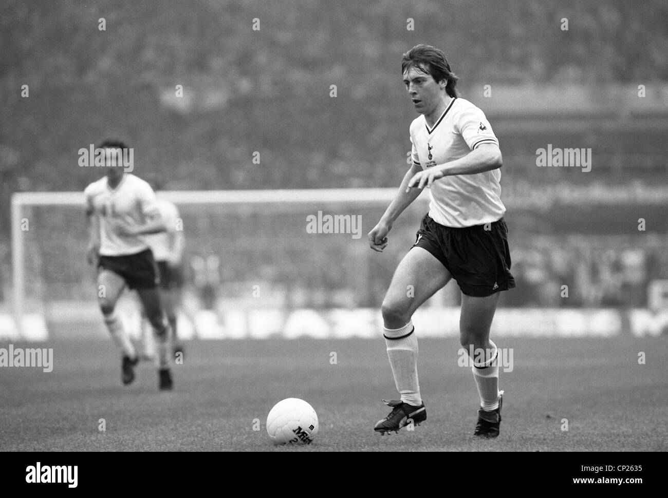 Finale de la FA Cup Manchester City v Tottenham Hotspur à Wembley 9/5/1981 Spurs Tony Galvin Banque D'Images