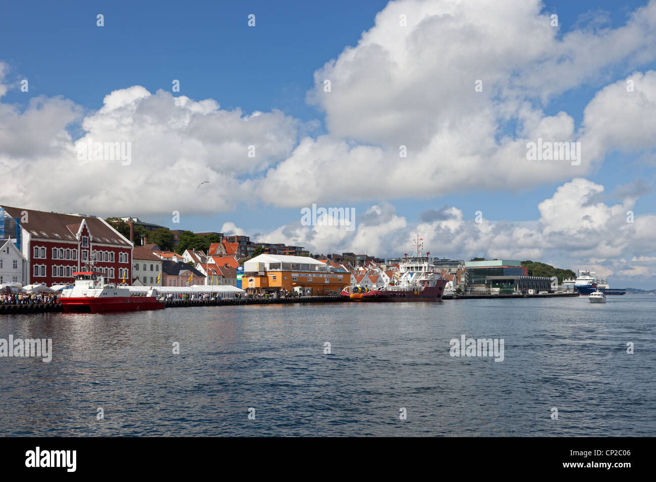 Port de Stavanger, Norvège. Banque D'Images