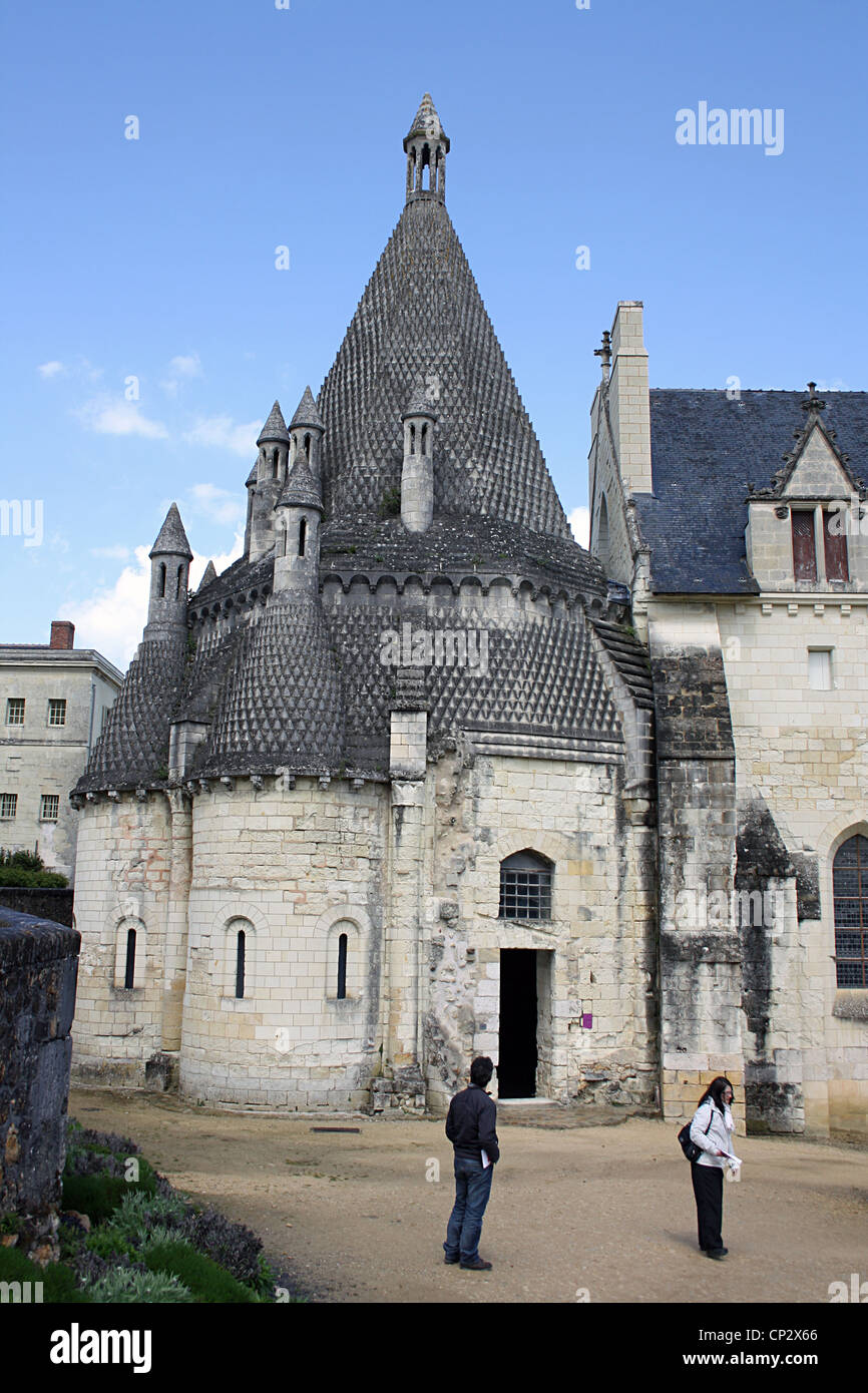 L'Abbaye de Fontevraud, abbaye de Fontevraud, France. Banque D'Images