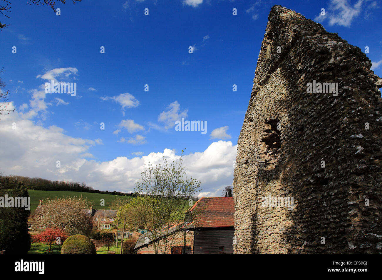 Chapelle en ruine Westhumble, collines du Surrey, Surrey, Angleterre Banque D'Images