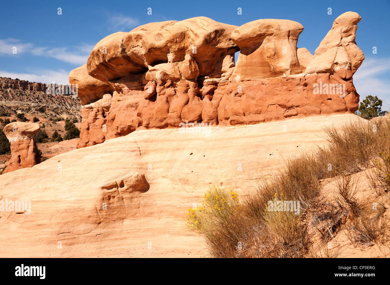 Rock formations dans le désert de l'Utah Banque D'Images