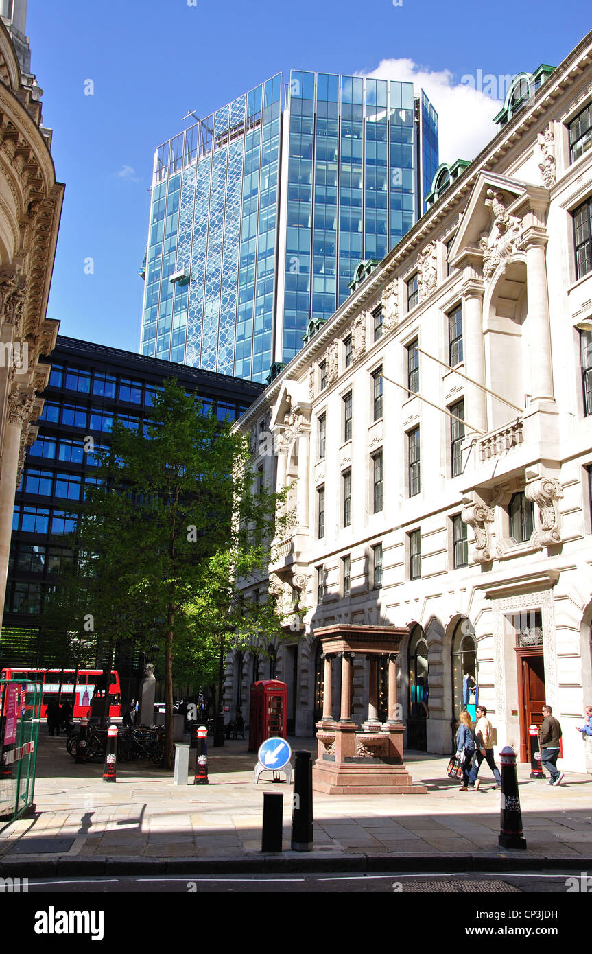 Royal Exchange Bâtiments, ville de Londres, London, Greater London, Angleterre, Royaume-Uni Banque D'Images