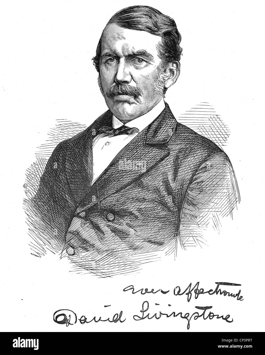 DAVID Livingstone (1813-1873), missionnaire et explorateur écossais africains Banque D'Images
