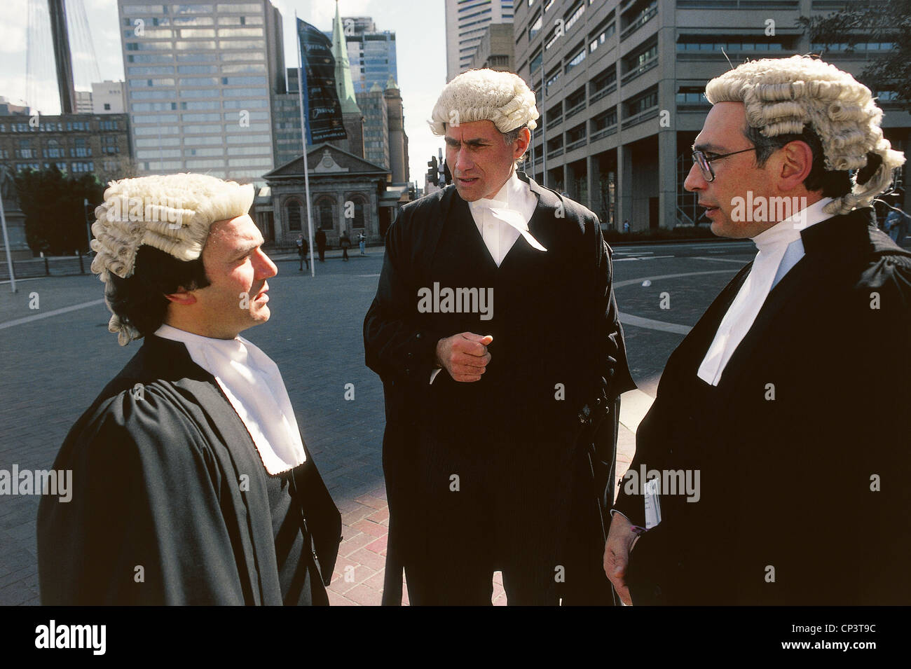 Australie - Sydney. Les avocats d'origine italienne : Tony Danse, Di Maio Lizio, Frank Patrick Talbot. Banque D'Images
