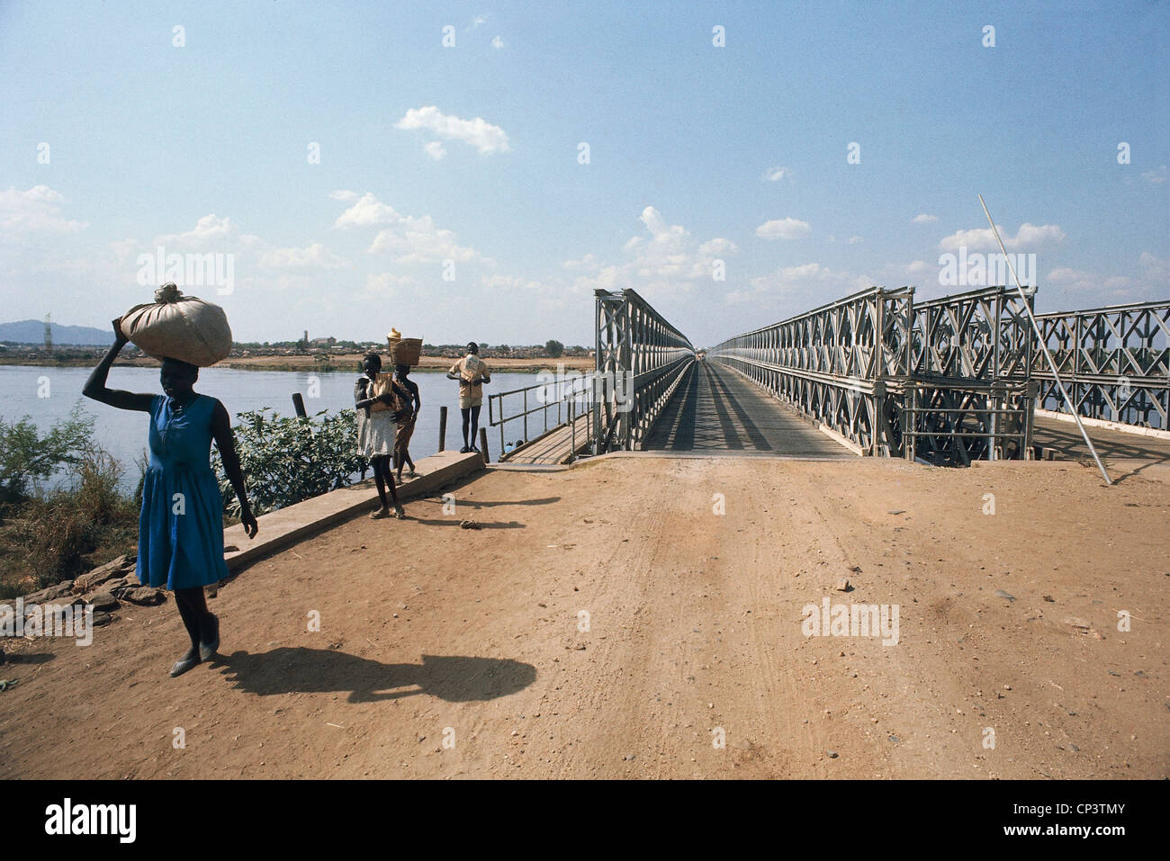 Soudan - Juba - Pont sur le Nil Blanc. Banque D'Images