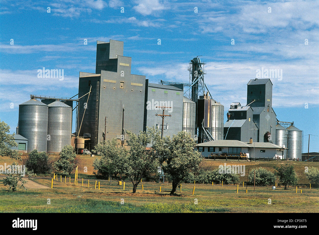 États-unis d'Amérique Montana Montana River depuis les silos à grains Banque D'Images