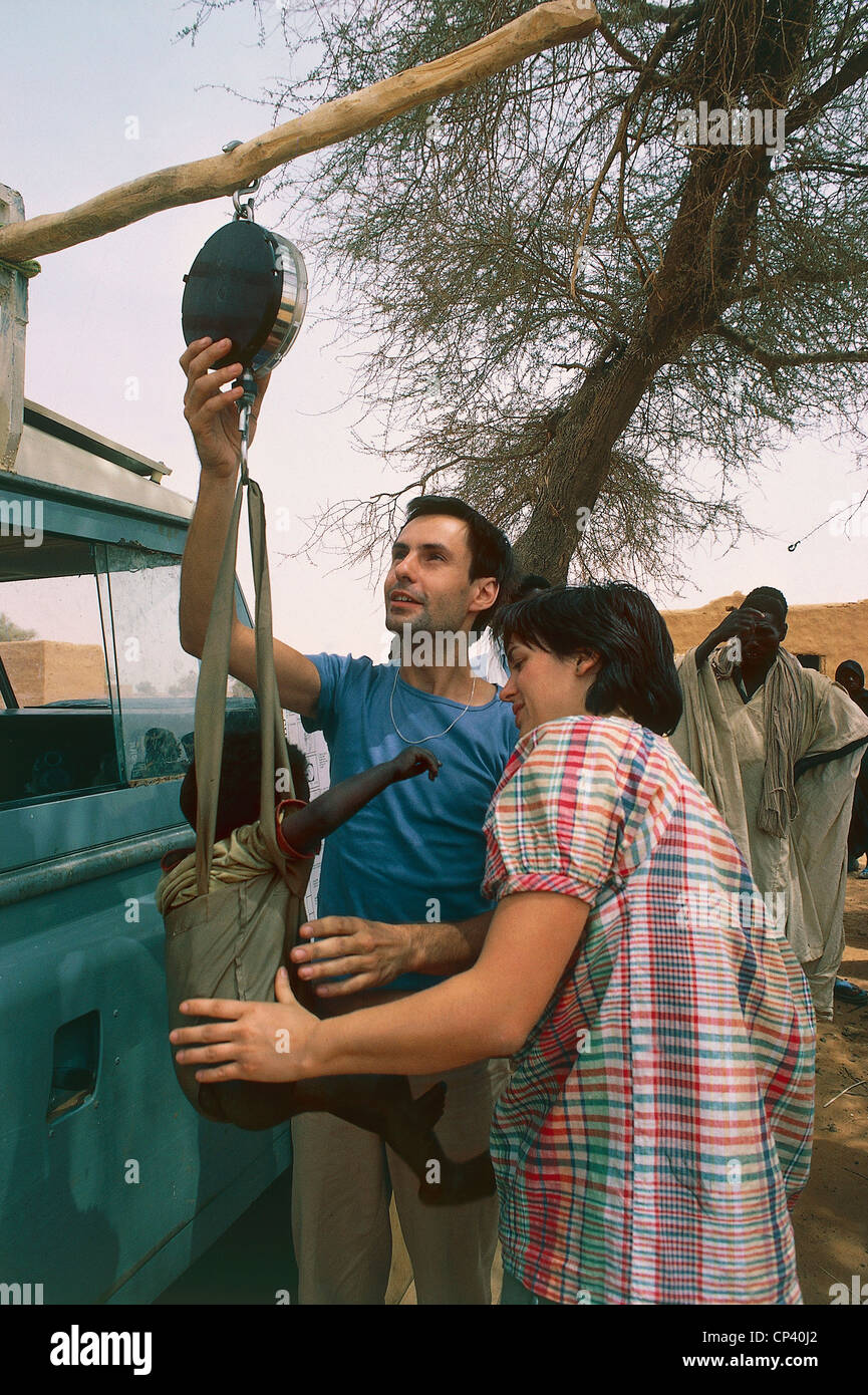 Tiers Monde aide la Mauritanie Banque D'Images