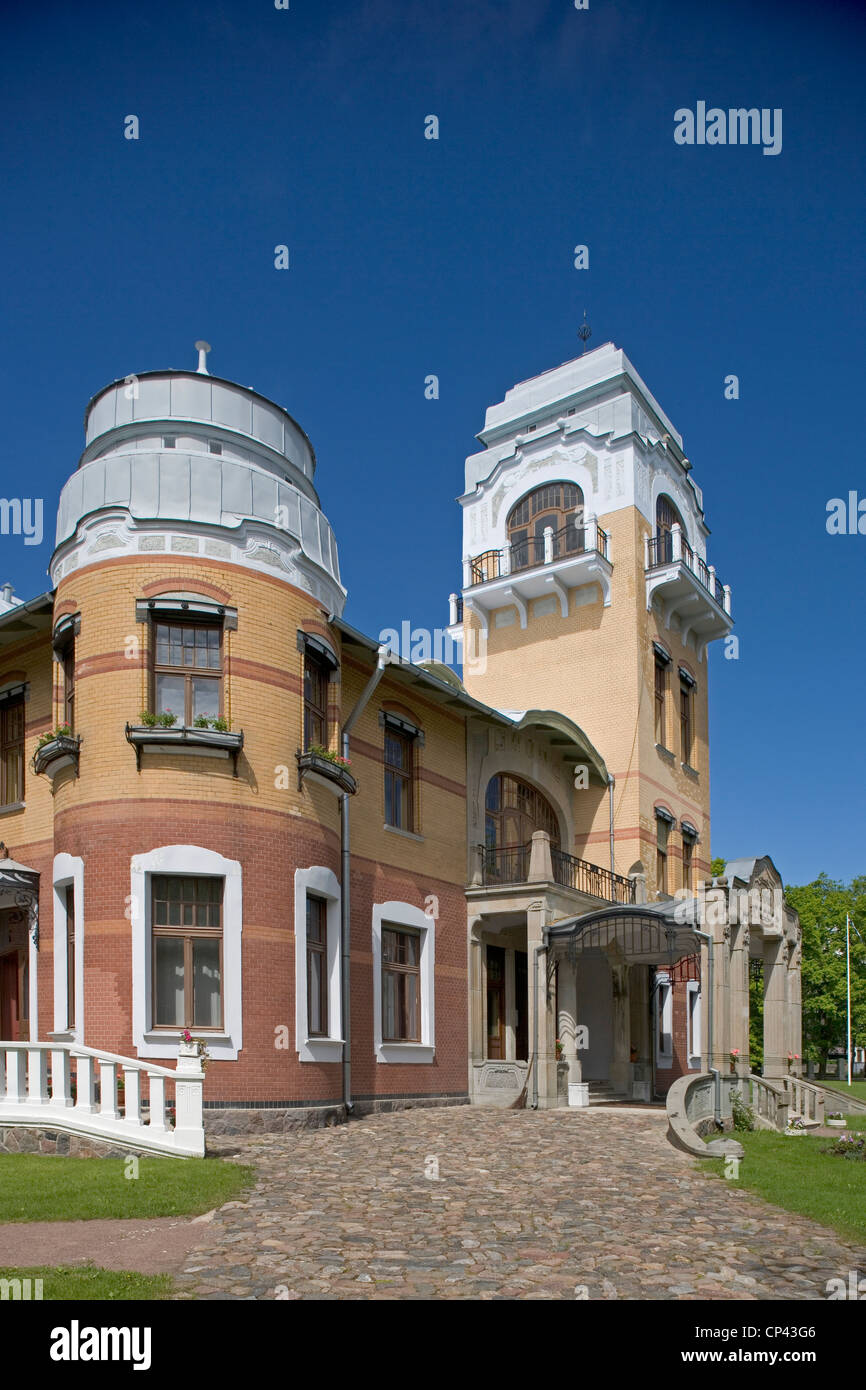 Estonie - Comté Parnumaa - Parnu. Villa amendes (1905, art nouveau), qui abrite aujourd'hui un hôtel Banque D'Images