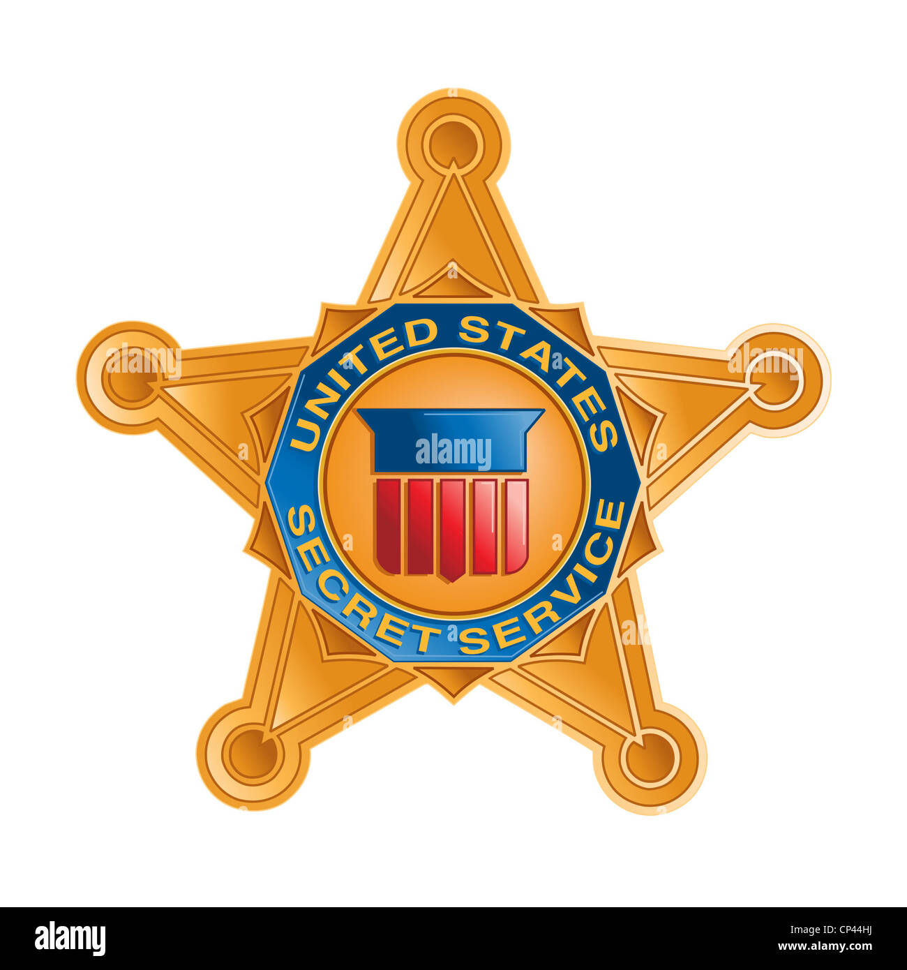 Le US Secret Service logo. Banque D'Images