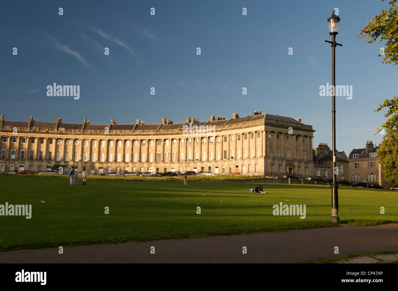 Le Royal Crescent, Bath, Royaume-Uni Banque D'Images