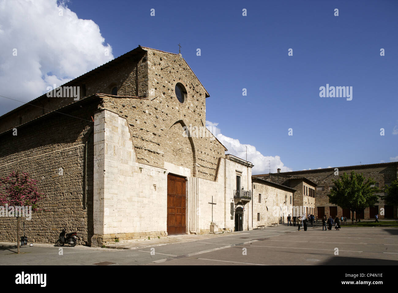 Eglise de Saint Augustin. L'Italie, la Région Toscane, Colle Val d'Elsa (SI). Banque D'Images