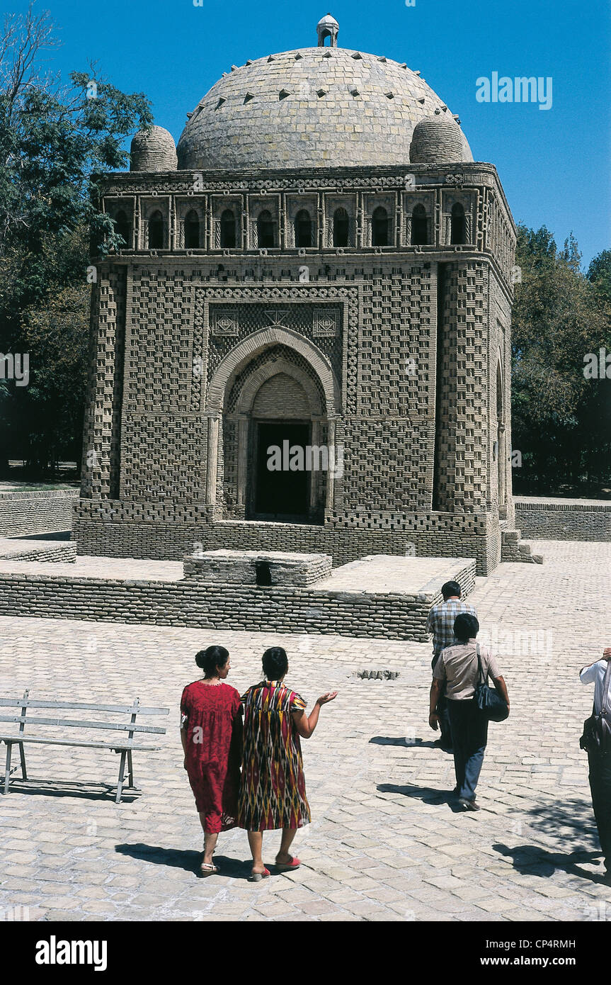 Ouzbékistan - Buhara (Site du patrimoine mondial par l'UNESCO, 1993). Le mausolée d'Ismail Samani. Banque D'Images
