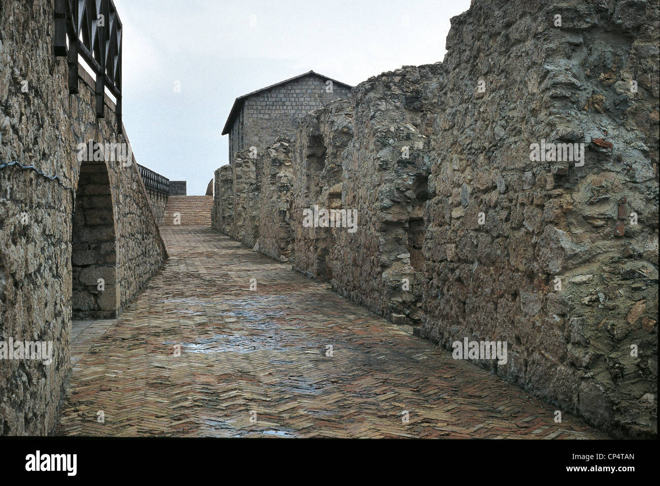 Abruzzes - Civitella del Tronto (TE), la forteresse. Banque D'Images