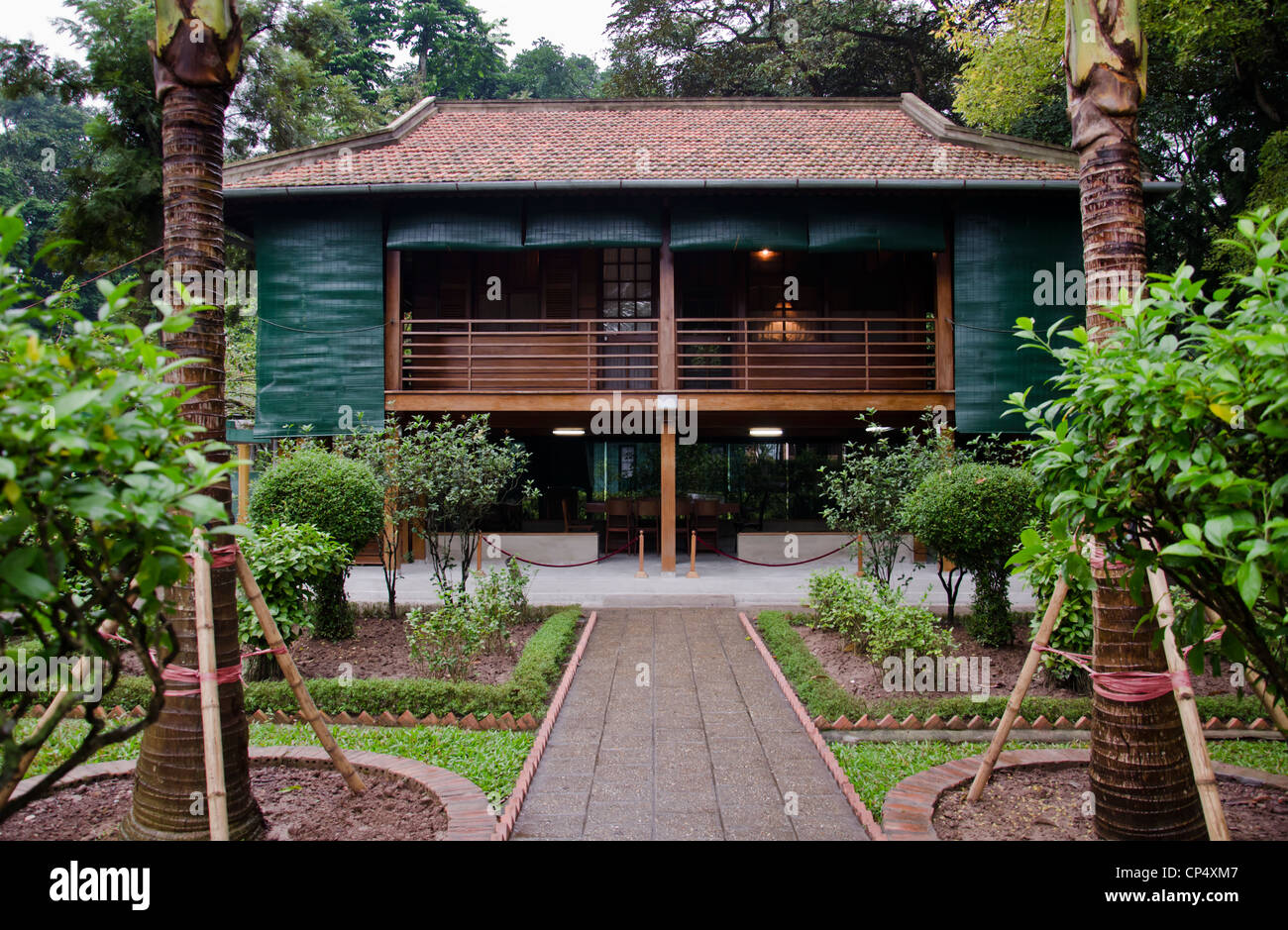 Ho Chi Ming villa à Hanoi Vietnam Banque D'Images