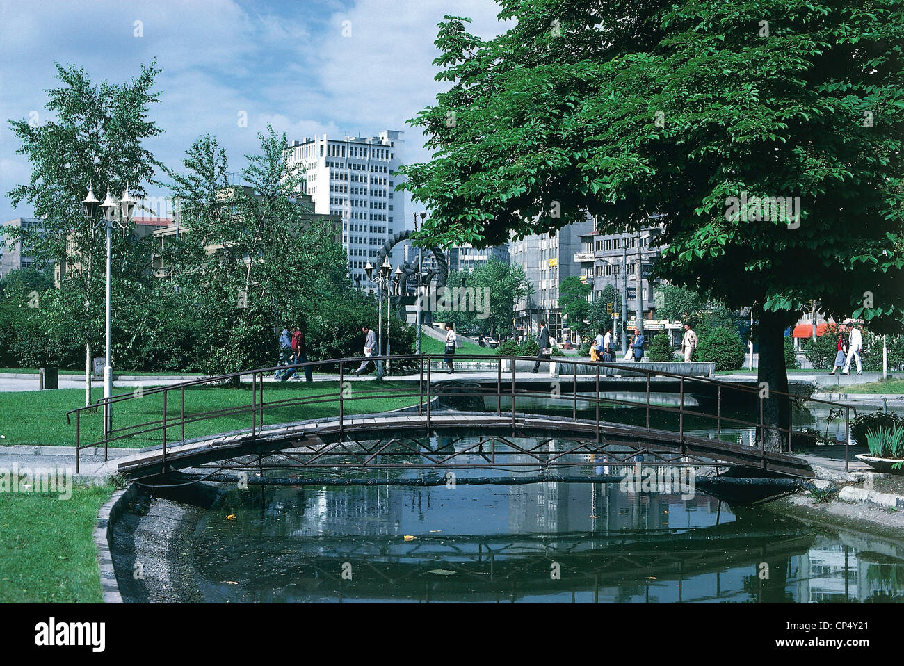 Turquie - Ankara, quartier moderne. Banque D'Images