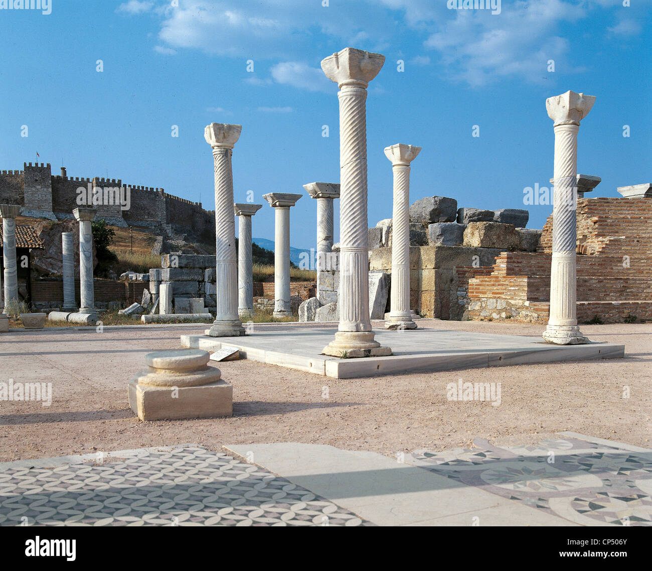 Turquie - Éphèse - Basilique de Saint John, le sixième siècle, construite par Justinien dans l'endroit de la tombe de l'Apôtre. Banque D'Images