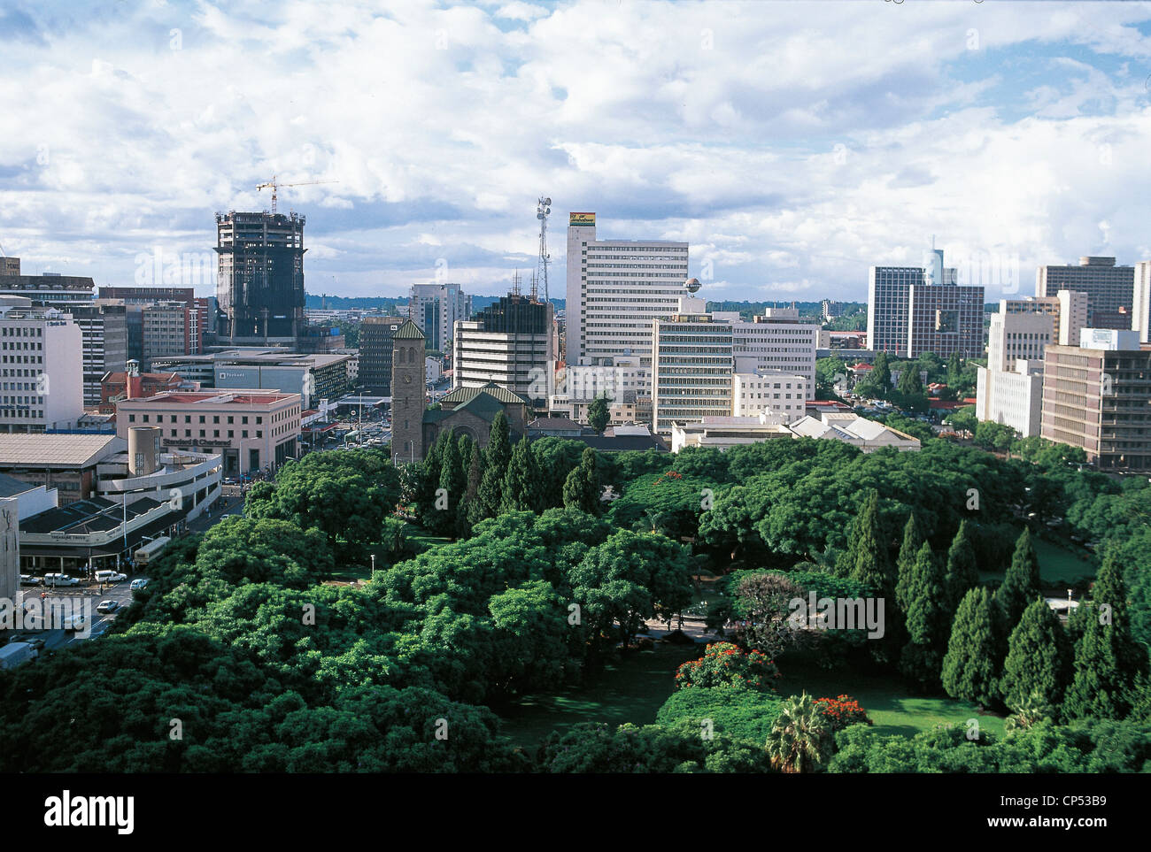 Zimbabwe - HARARE. L 'Unité Africaine Square. Banque D'Images