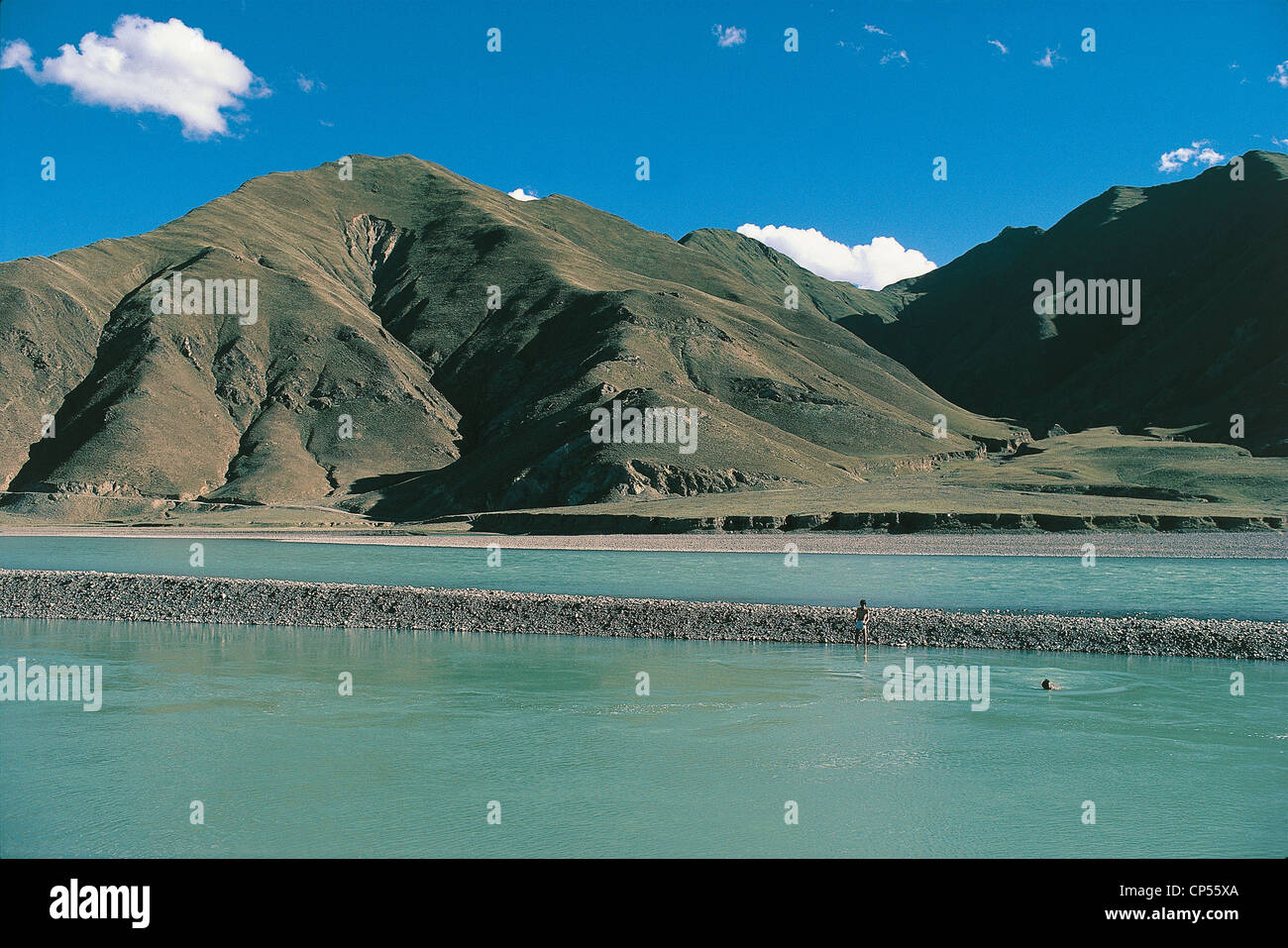 Chine Tibet Lhassa Landscape Banque D'Images