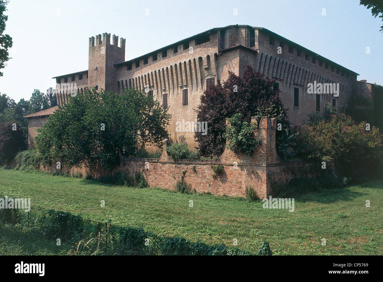 Lombardia - Maccastorna (Lo). Le château, les treizième et quatorzième siècle. Banque D'Images